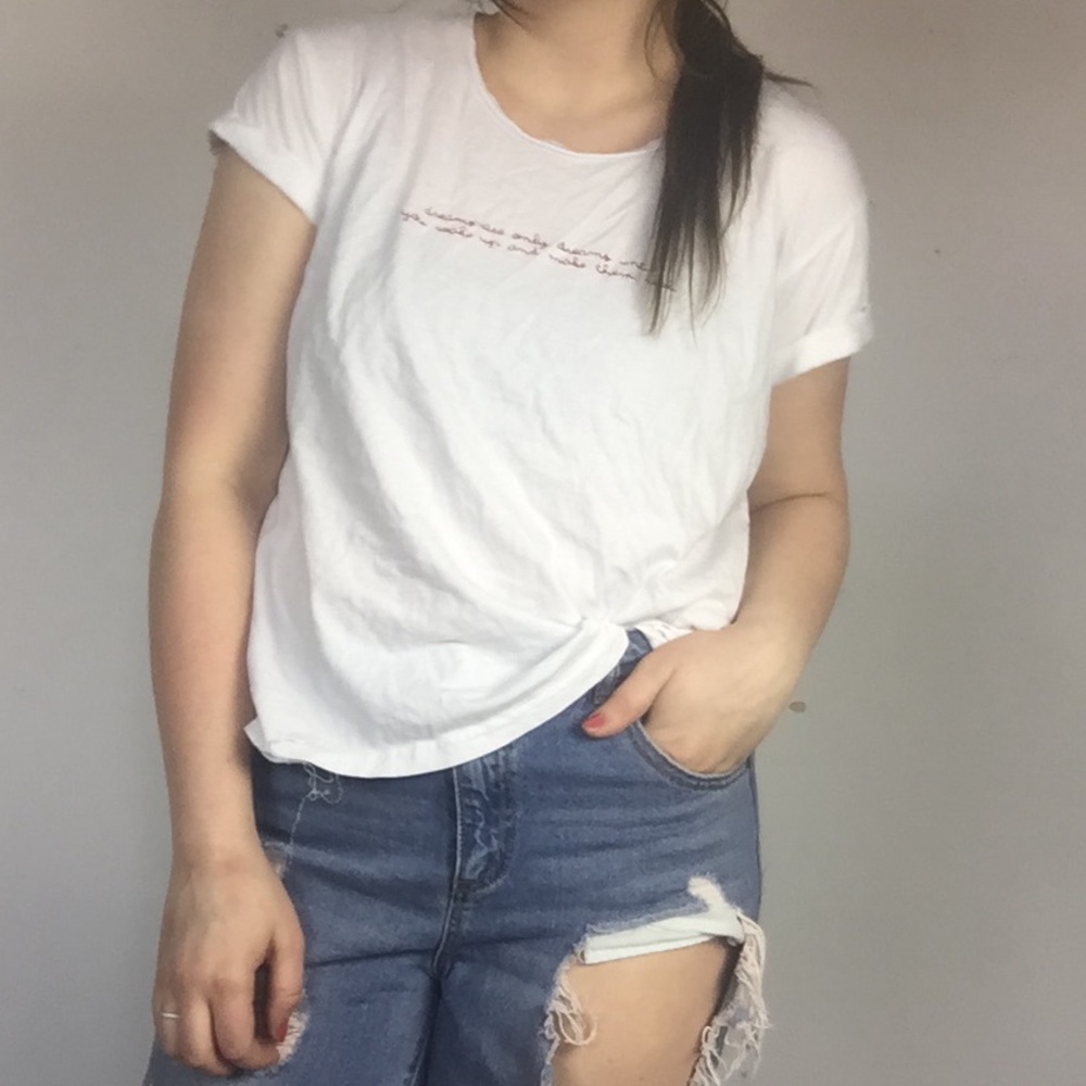 Dreams embroidered tee forever 21
