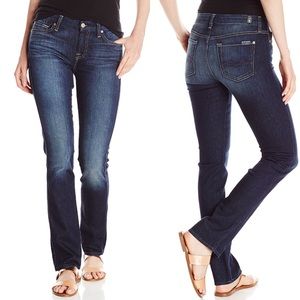 ❤️ NWOT 7 For All Mankind Jeans 28x29 Straight Leg