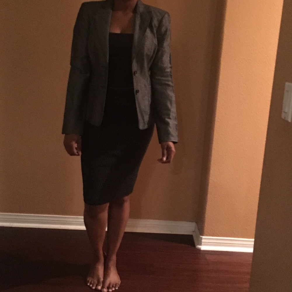 NWT $159 Bebe gray blazer sz 6
