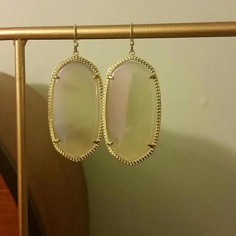 Kendra Scott iridescent agate Danielle earrings