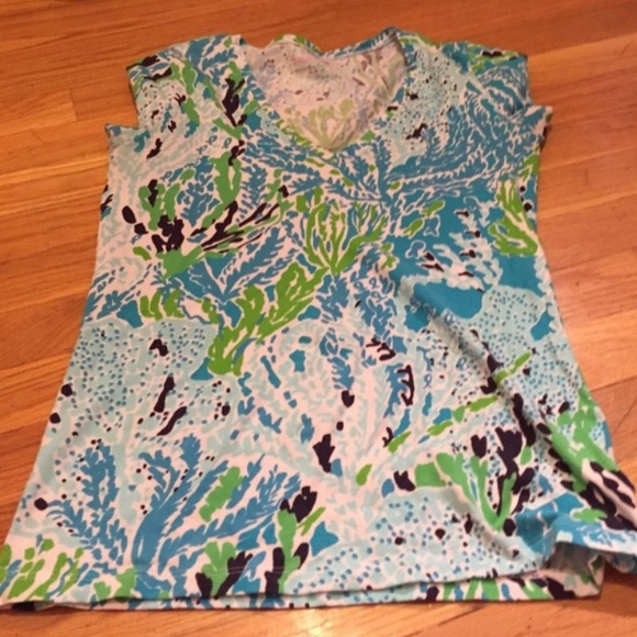 🌴Lilly Pulitzer Lets Cha-Cha V-Neck Top - S 🌴 - Picture 2 of 4