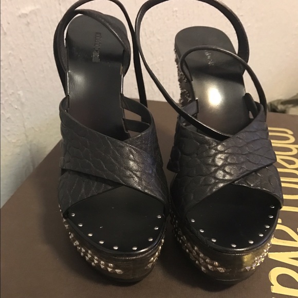 Roberto Cavalli Studded Wedges - Picture 3 of 4