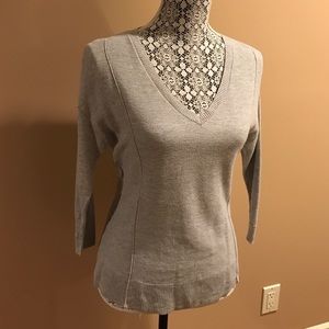 Gap Grey V neck sweater