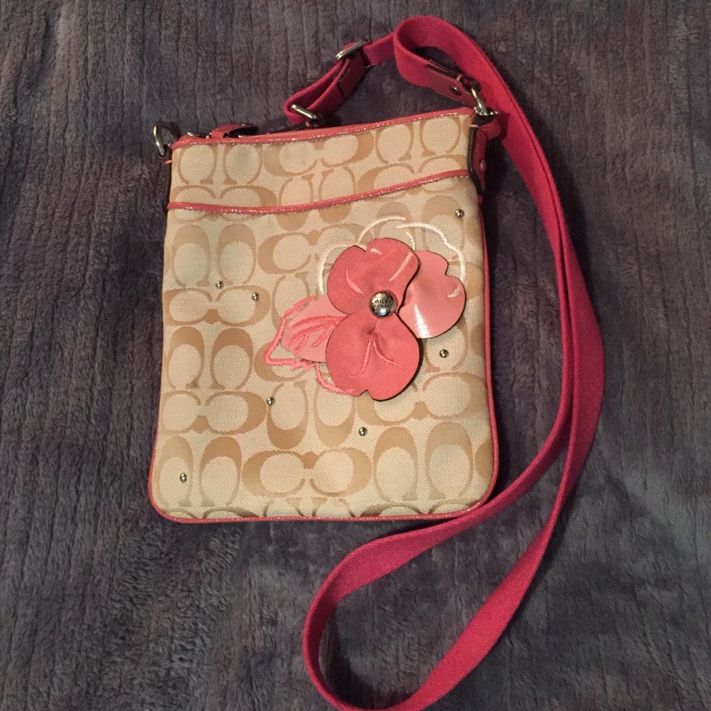 Pink coach purse