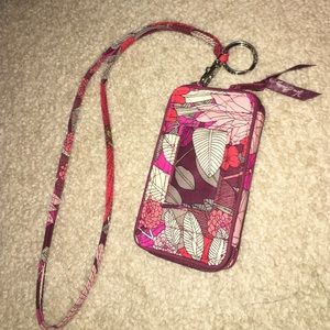 Vera Bradley ID case/wallet with Lanyard
