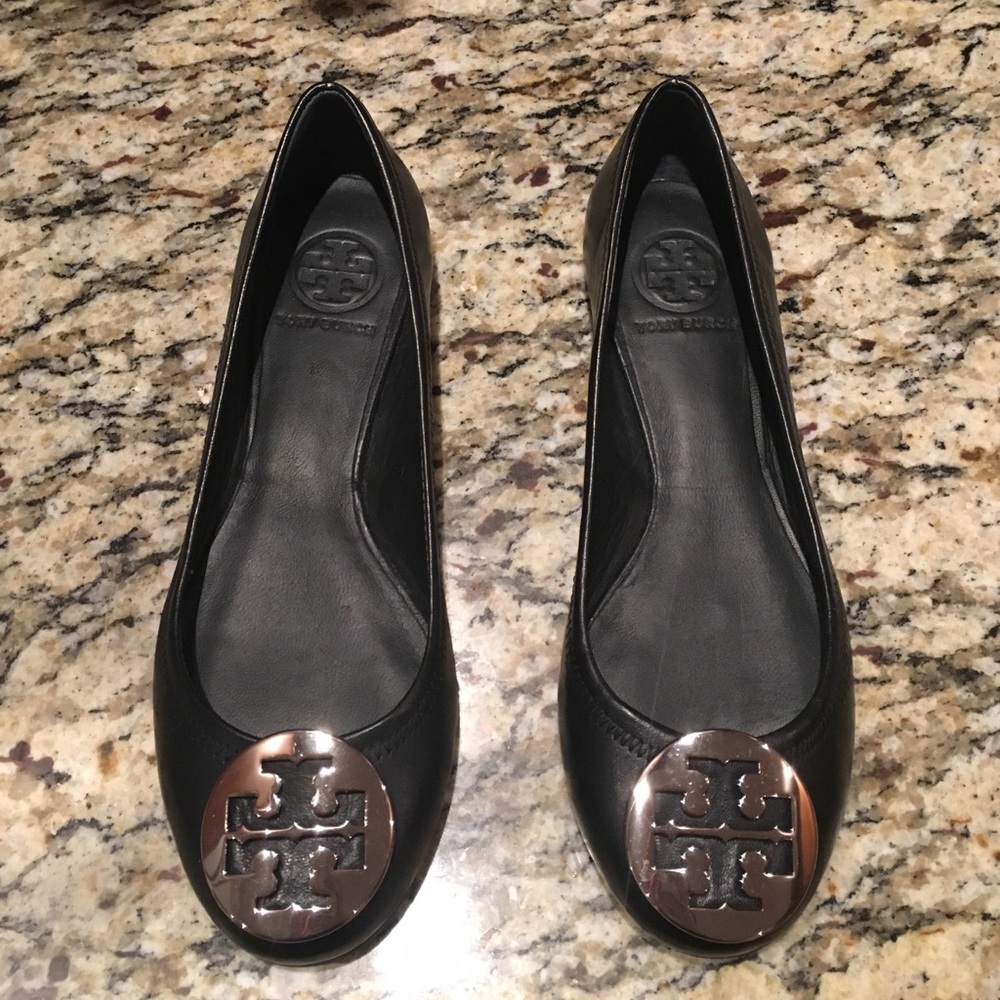 BRAND NEW Tory Burch black Reva flats