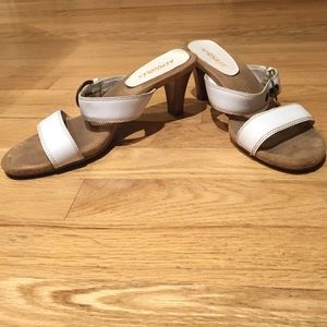 Aerosoles White Heeled Sandals