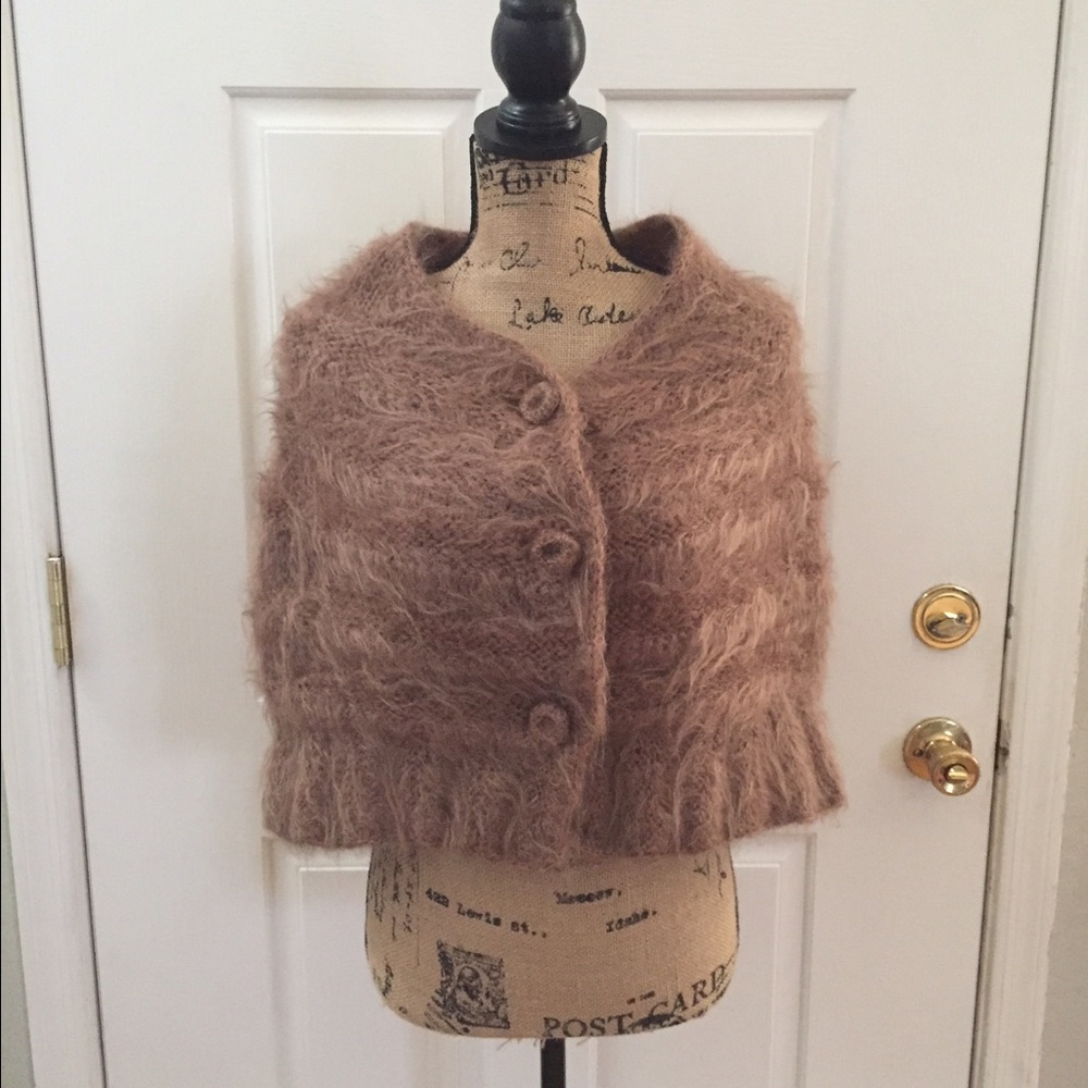 Vintage Button Up Poncho XS-S