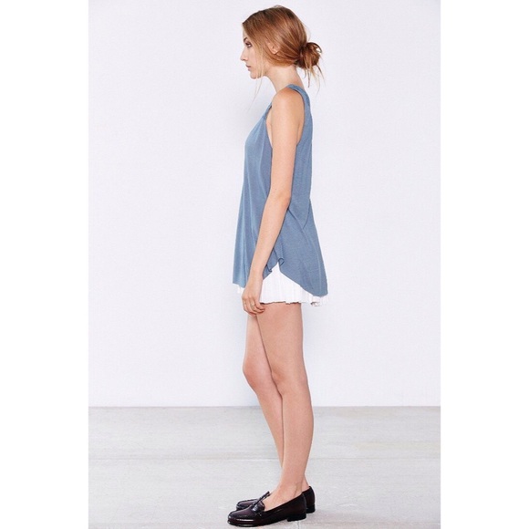 [kimchi & blue] cutout lace one-shoulder tank top - Picture 5 of 6
