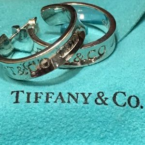 Tiffany & Co. Silver 1837 Hoop Earrings