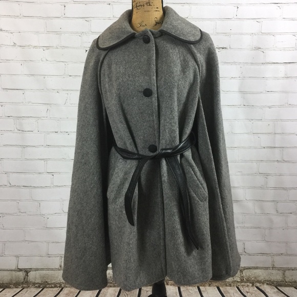 Vintage Jackets & Blazers - Vintage Designer Mar-Del by Rice Wool Cape