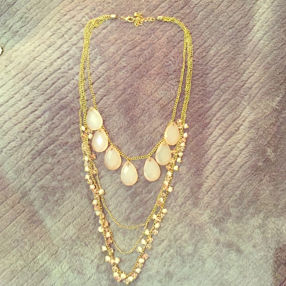 Gem layered necklace