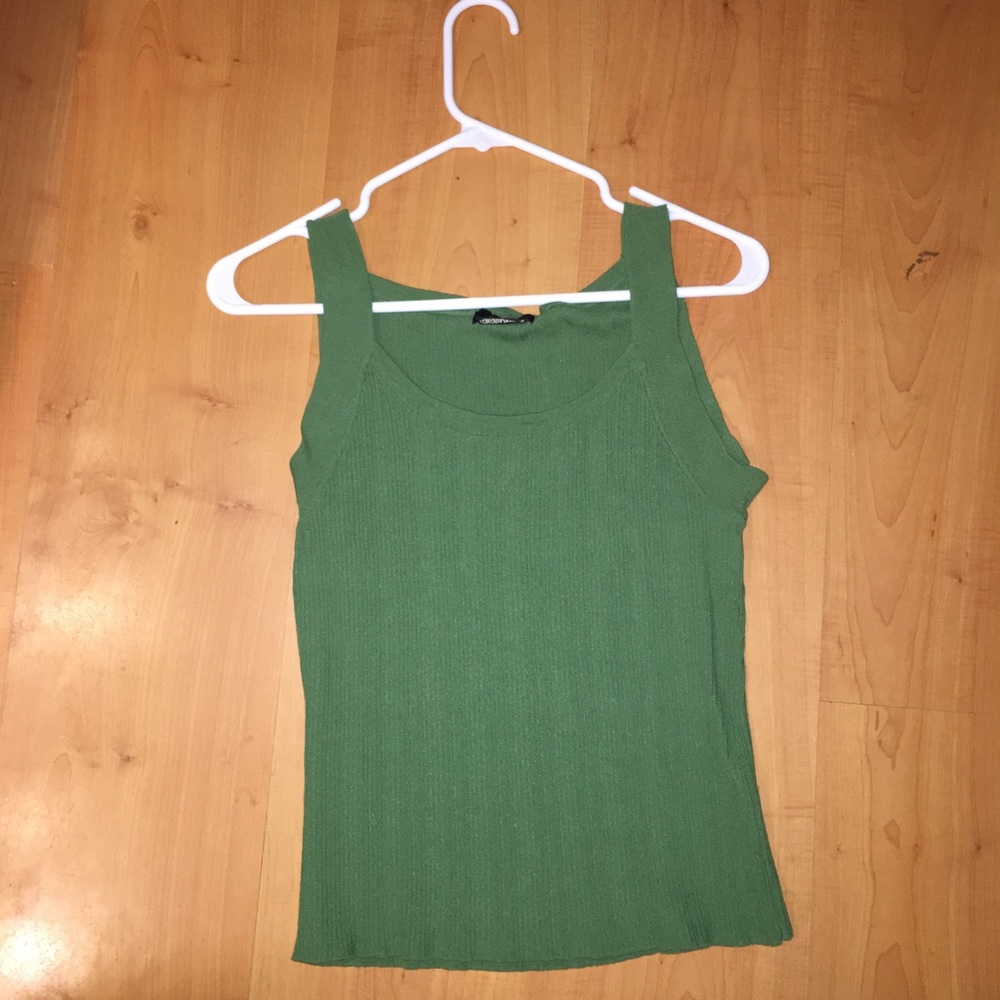 Green Stripey Tank Top