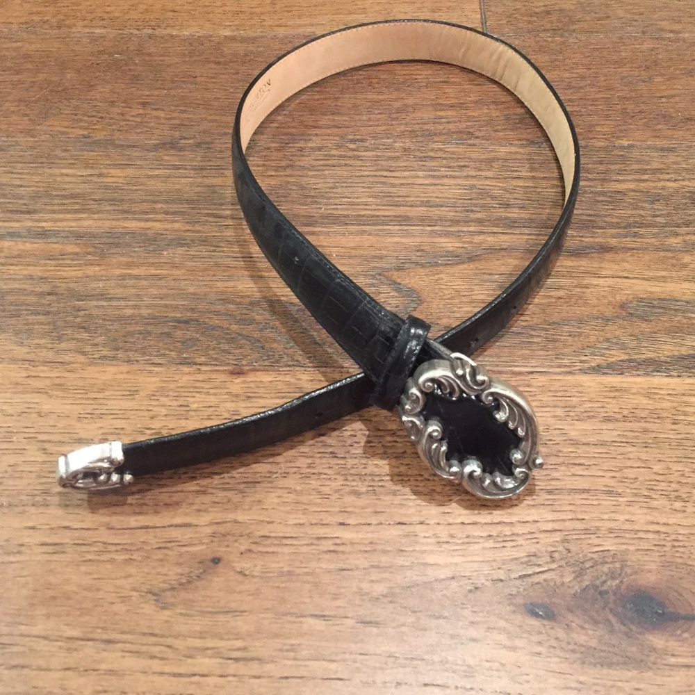 Brighton Women’s Leather Belt with Buckle, Vintage