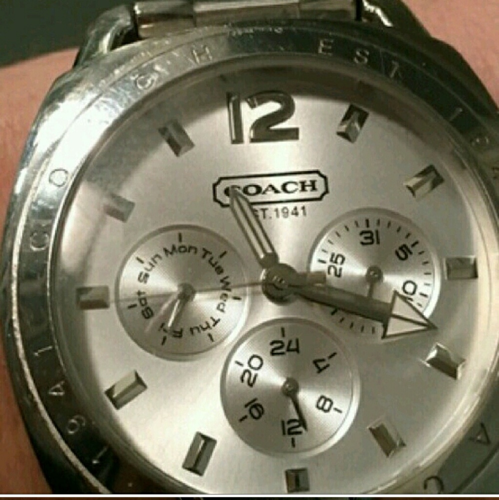 Beautiful silver Coach watch! ***Gorgeous***