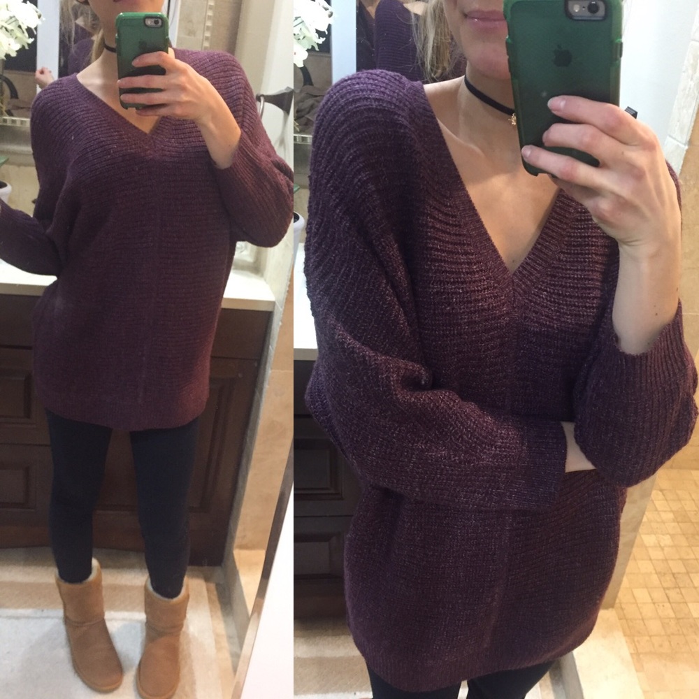 ‼️sold‼️Burgundy Sweater