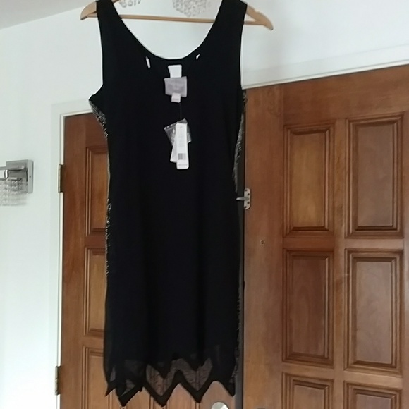 Black cocktail beaded dress - Picture 3 of 4