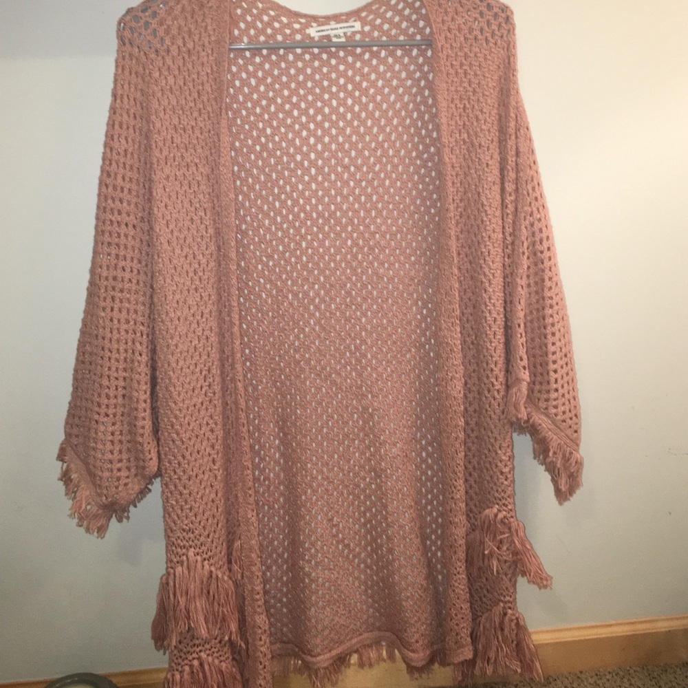Salmon knit sweater