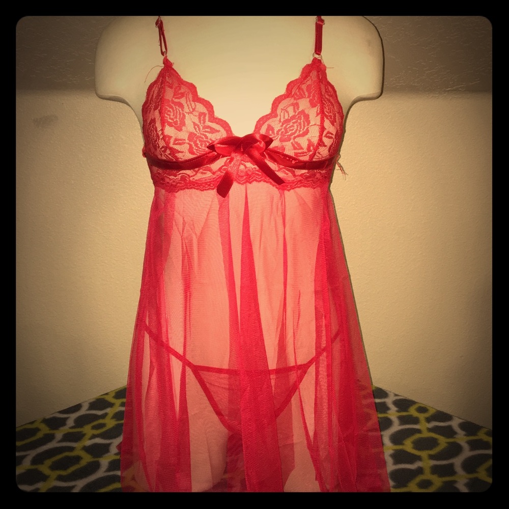 Red Lace BabyDoll