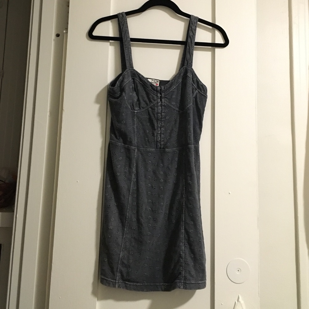 Dark Grey Free People Bodycon Mini Dress