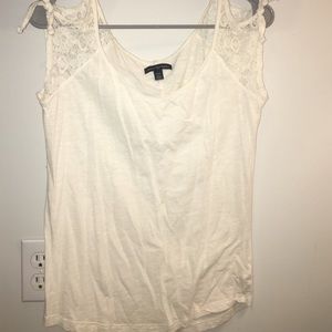 White top with lace