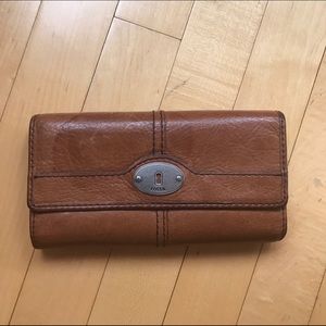 Fossil leather wallet