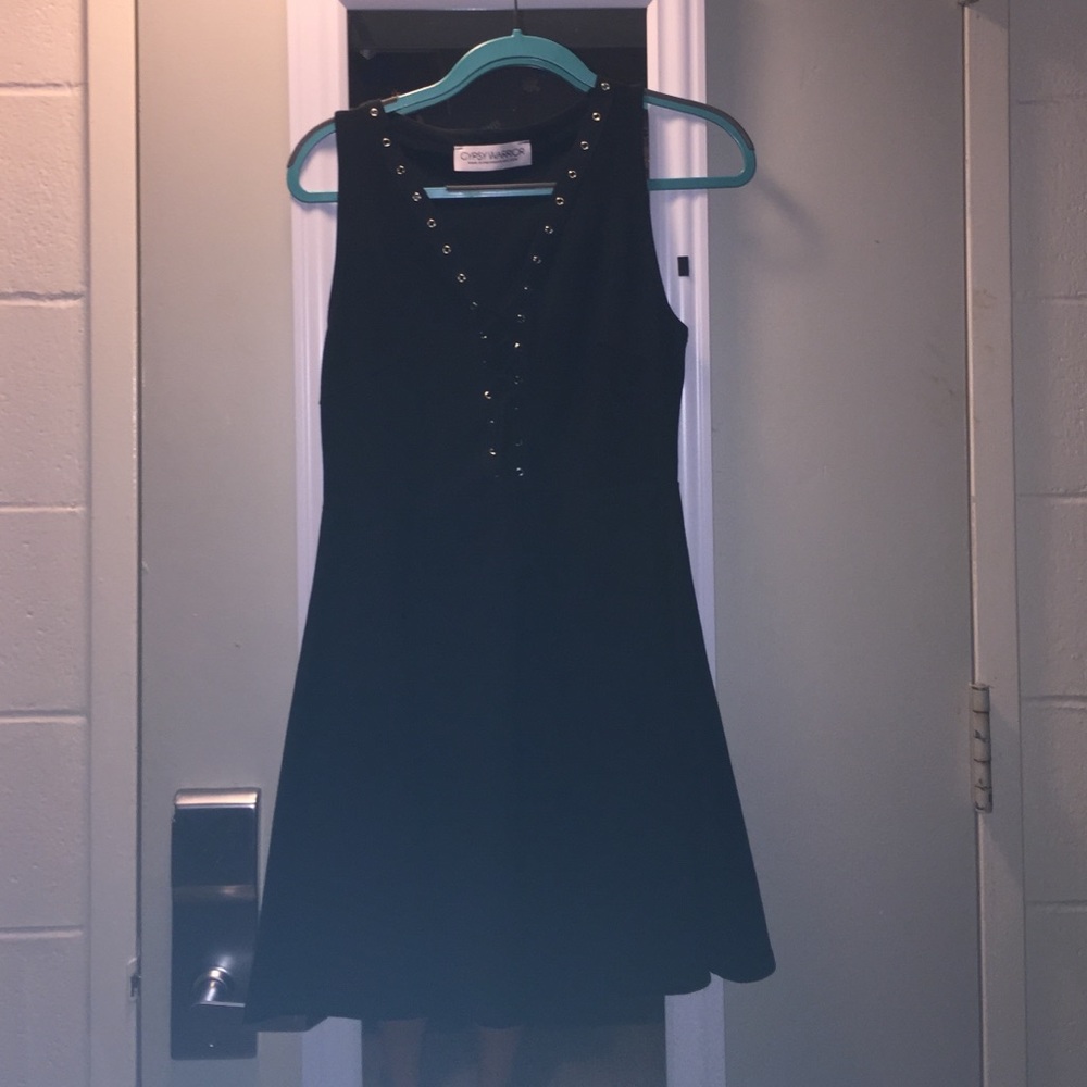 Gypsy warrior black lace dress