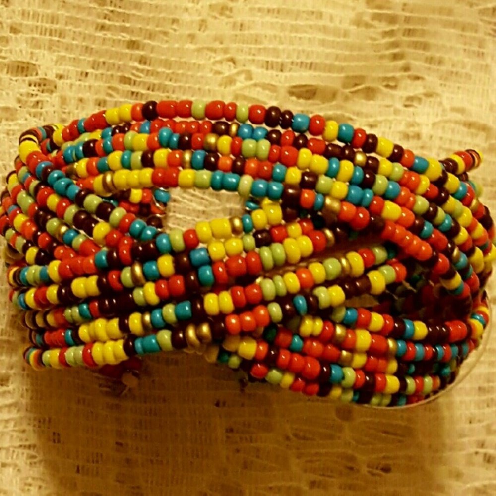 Seed bead Cuff Bracelet