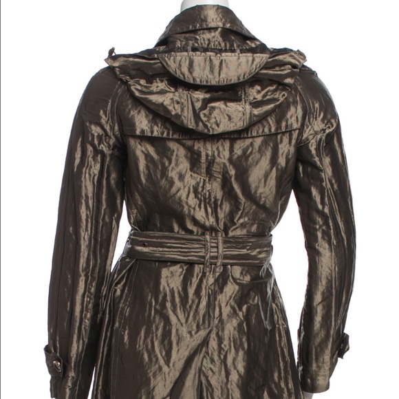 Hooded Burberry trench coat size 4 - Picture 4 of 4