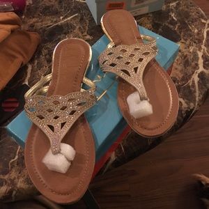 Modern Rush sparkle sandals