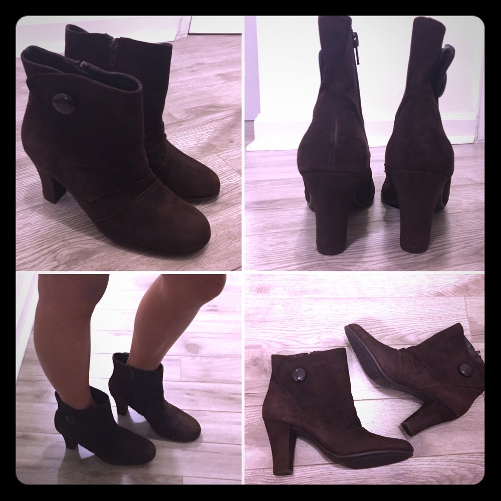 New aerosoles suede booties