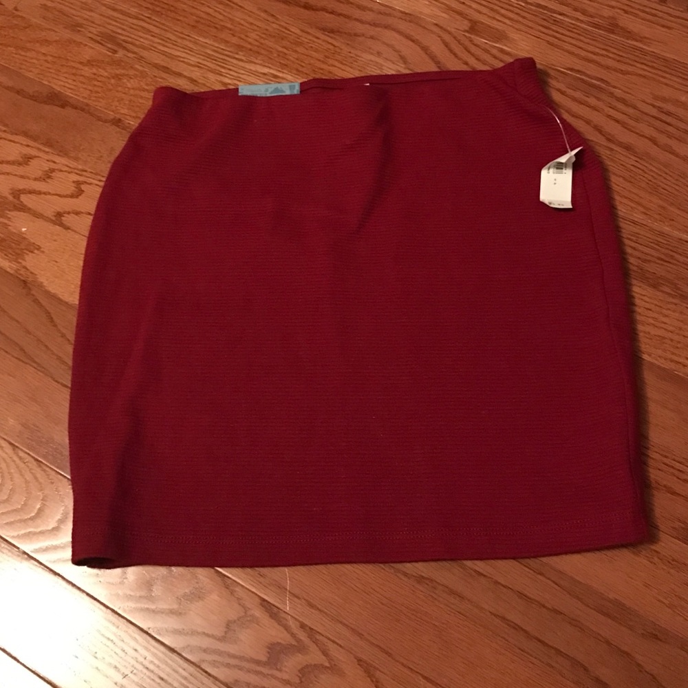 Red skirt