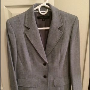 Anne Kline gray business suit