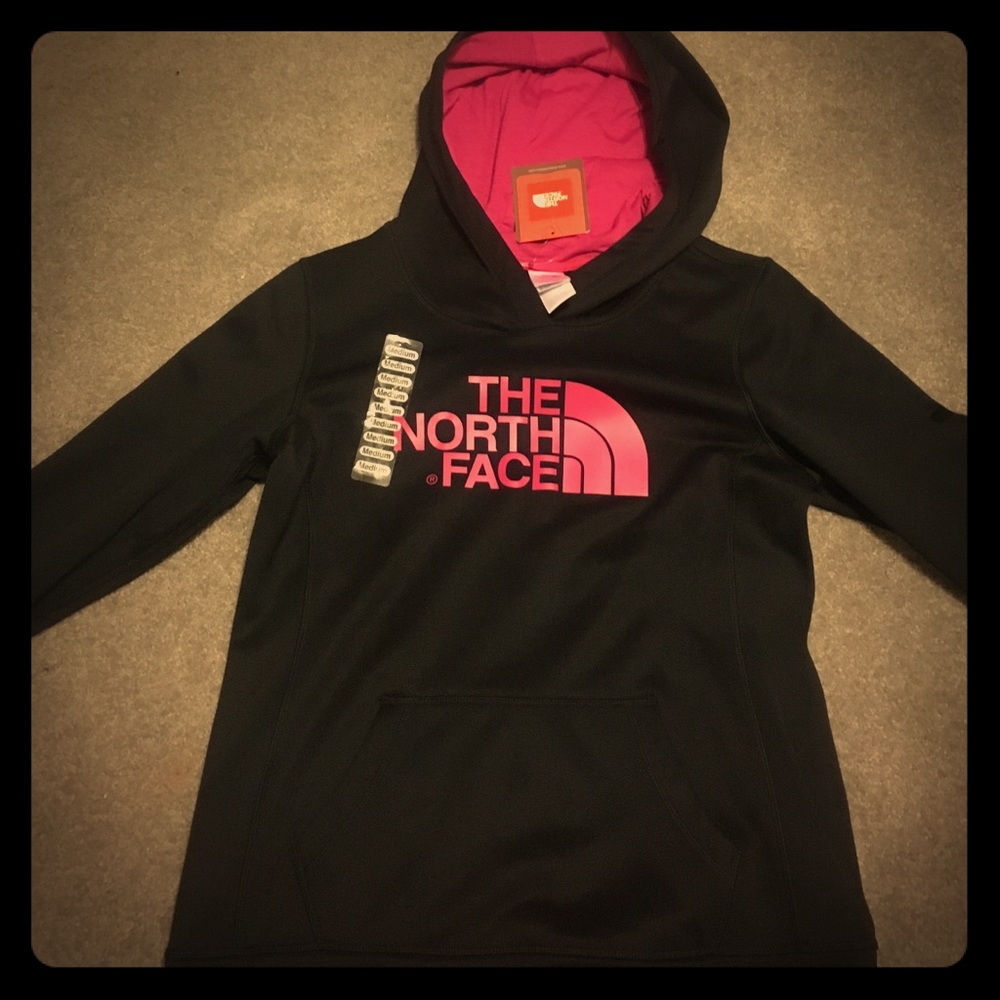 North face black hoodie size medium womans