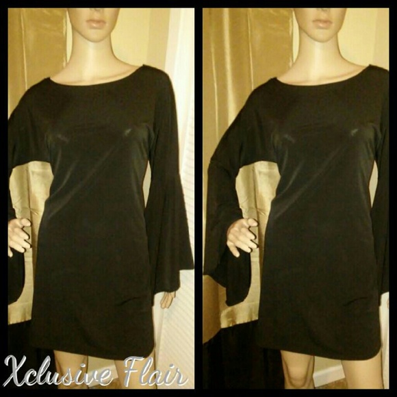 ***HP***New Flared Sleeve Mini Dress - Picture 3 of 3