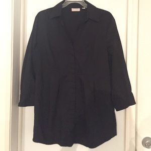 NY & Co V-Neck Button-Up Top