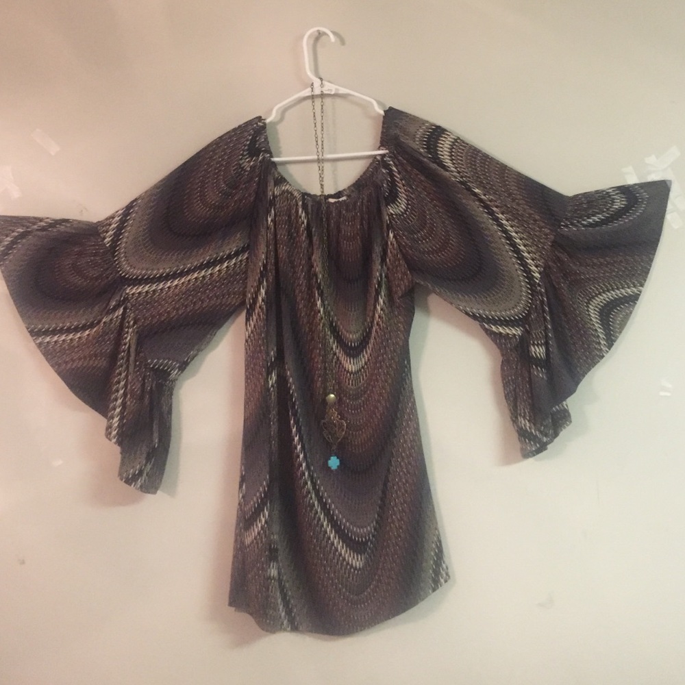 BOHO CHIC NECKLACE WITH TURQUOISE CROSS