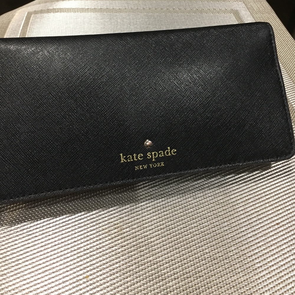 Kate Spade black long wallet