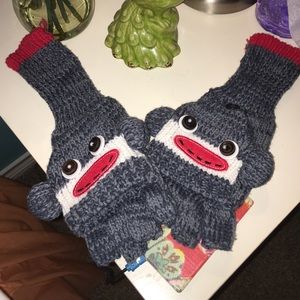 Sock Monkey Gloves