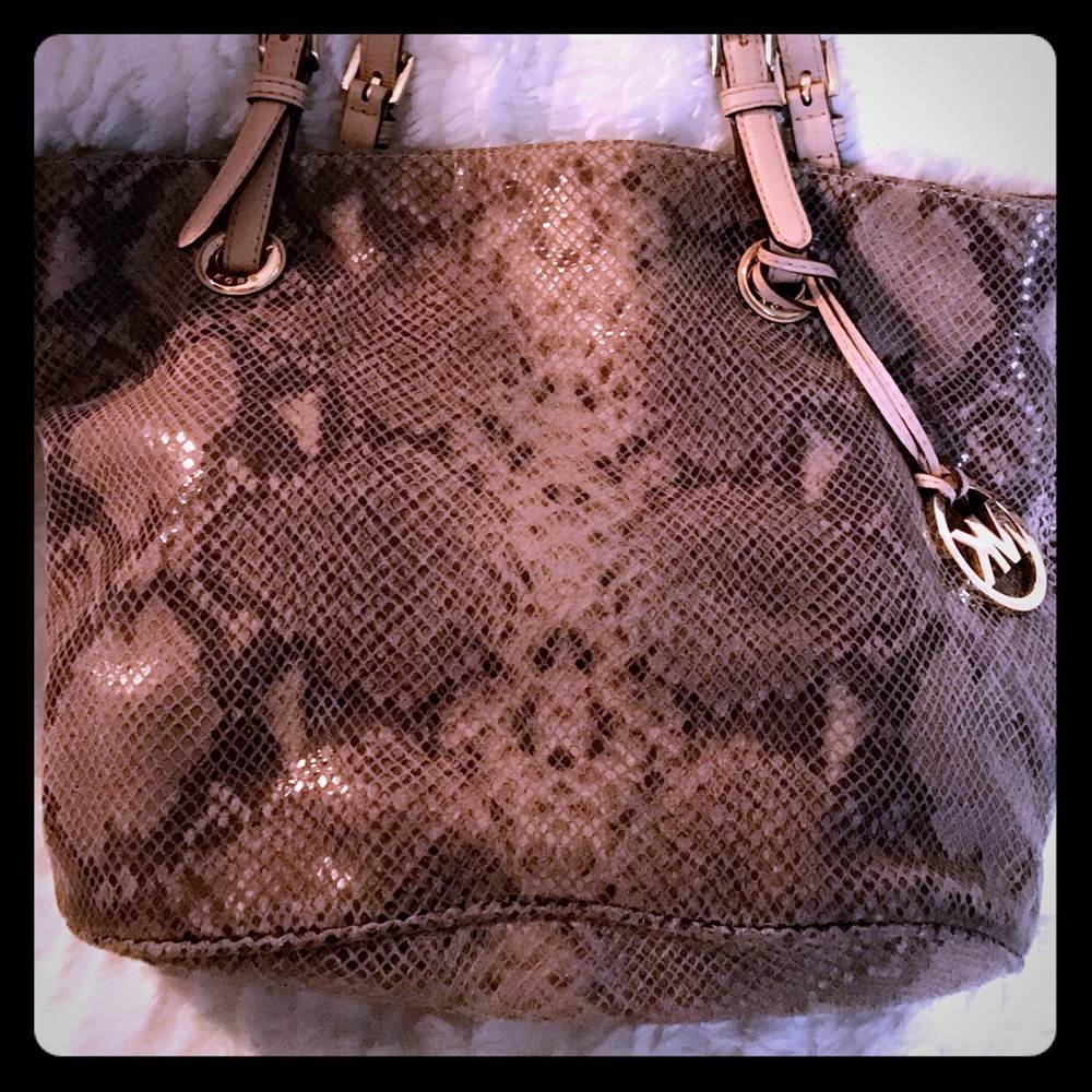 Michael Kors snake skin purse