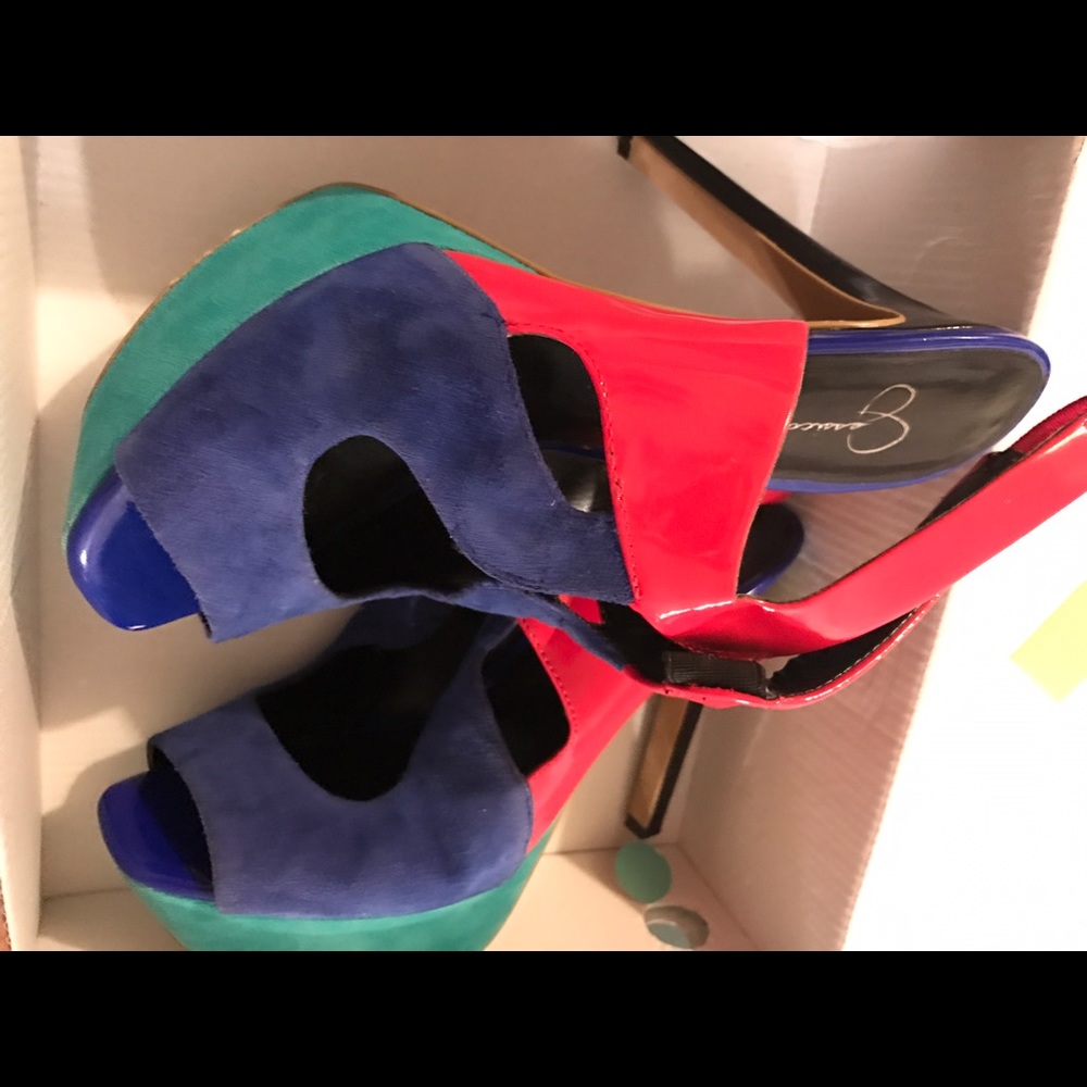 Colorful high heels