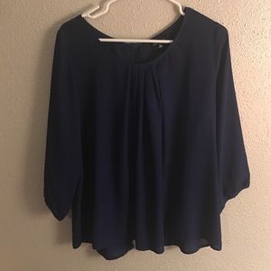 Royal blue blouse