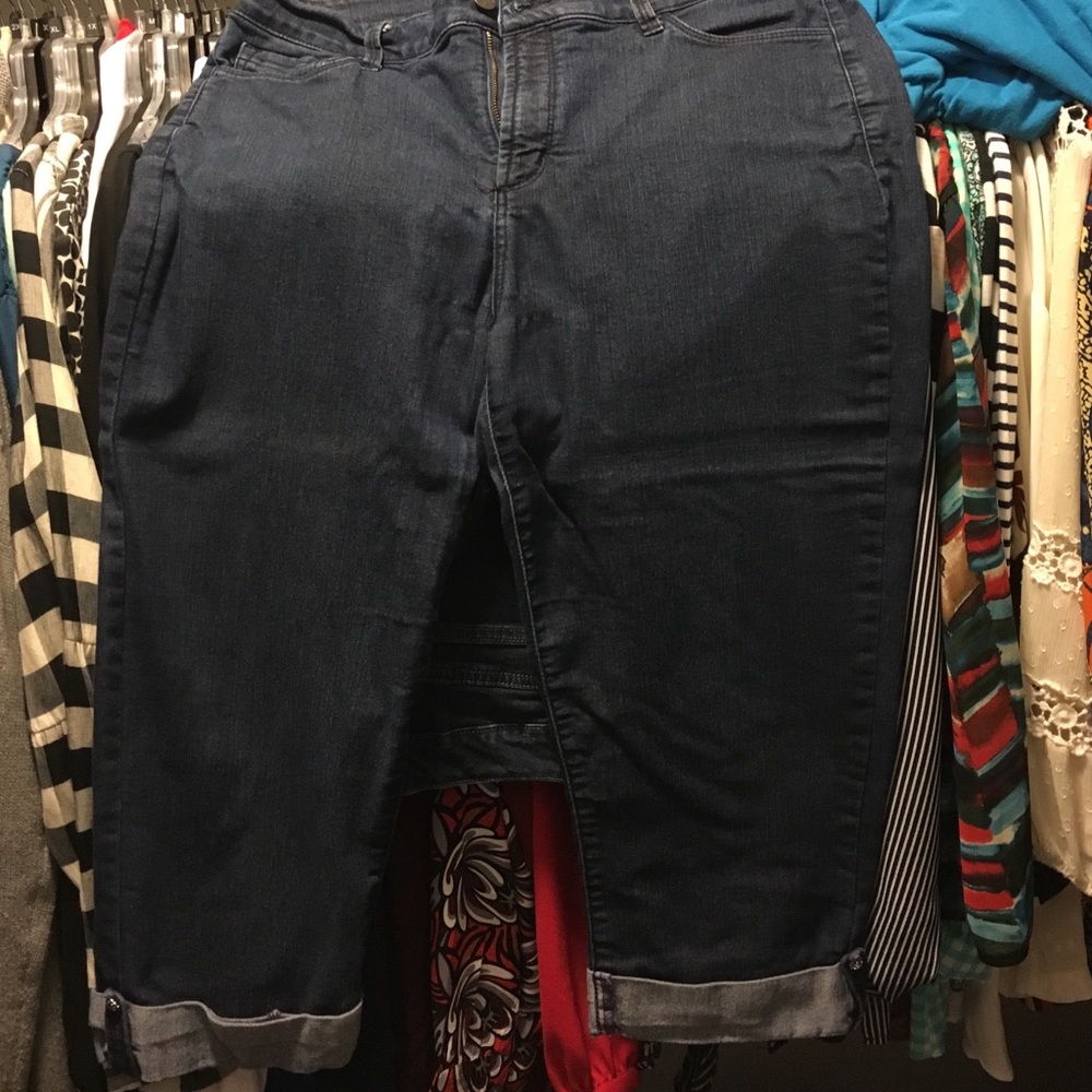 Denim Capri Pants