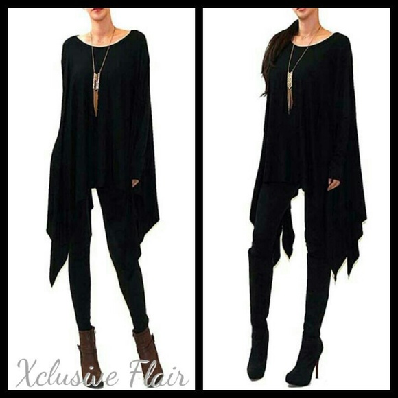 Tops - New Long Sleeve Poncho Top PRICE FIRM