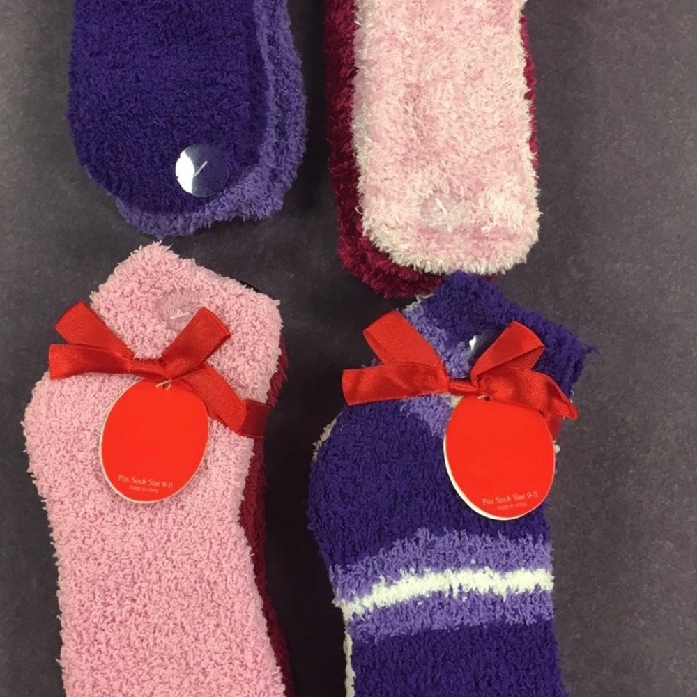 4 Packs Of Ladies Winter Warm Fuzzy Socks