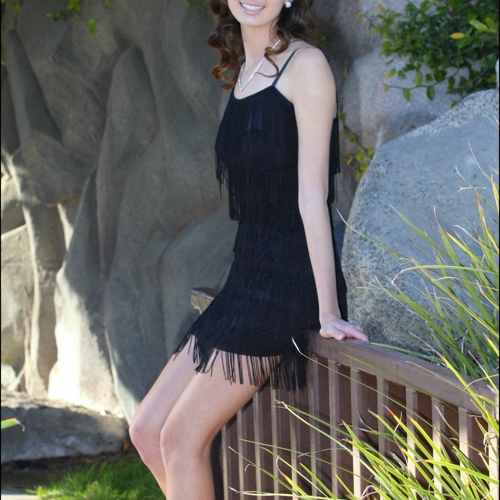 💎Flapper Black Dress