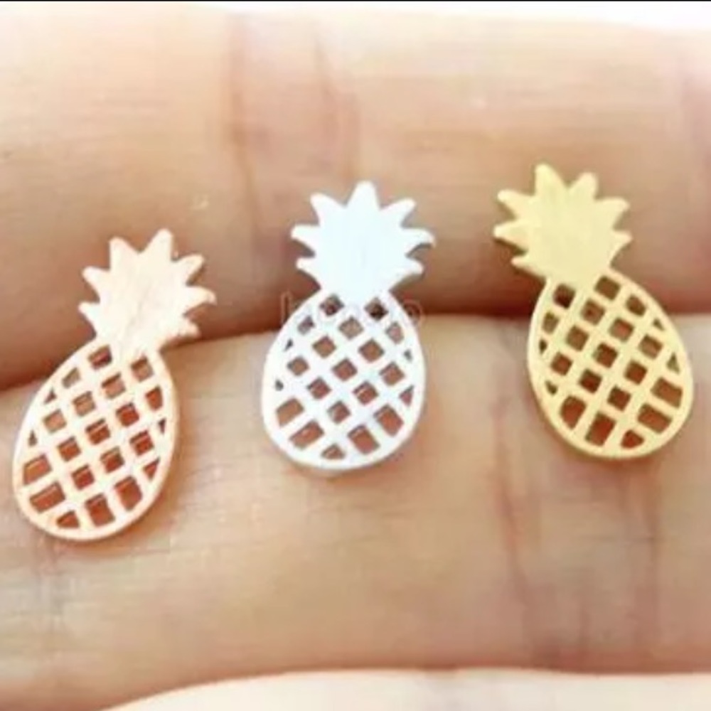 Pineapple Earrings - Picture 2 of 5