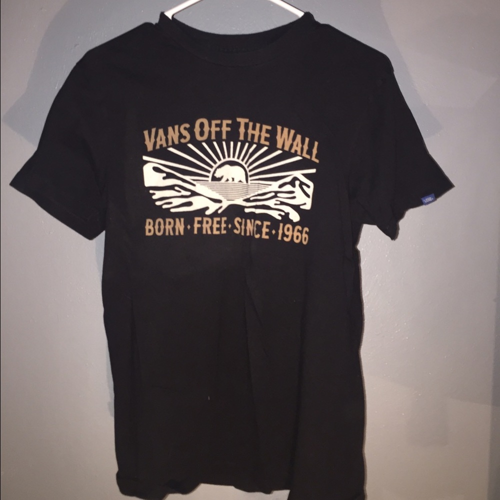 Custom vans t shirt (name brand)