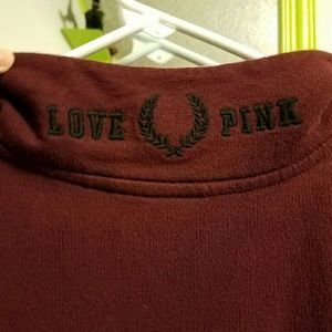 XS PINK half zip