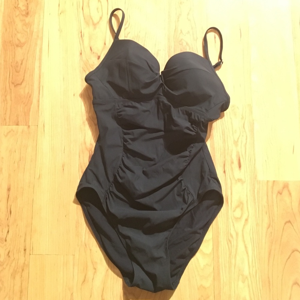 ASSETS by Spanx Black One-Piece Swimsuit